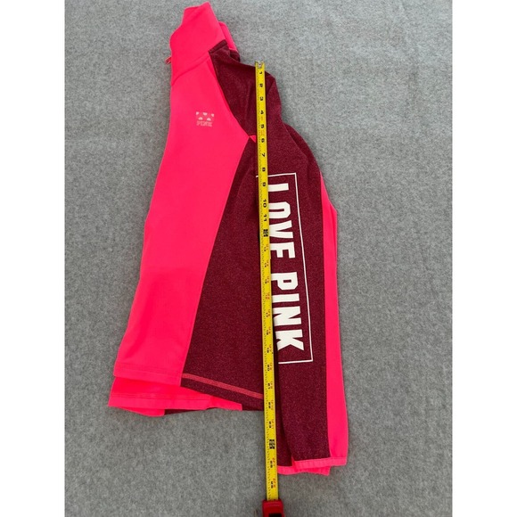 Victoria's Secret T-Shirt‎ The Ultimate Pink Collection Women's 1/2 Zip Size XS - Picture 3 of 7